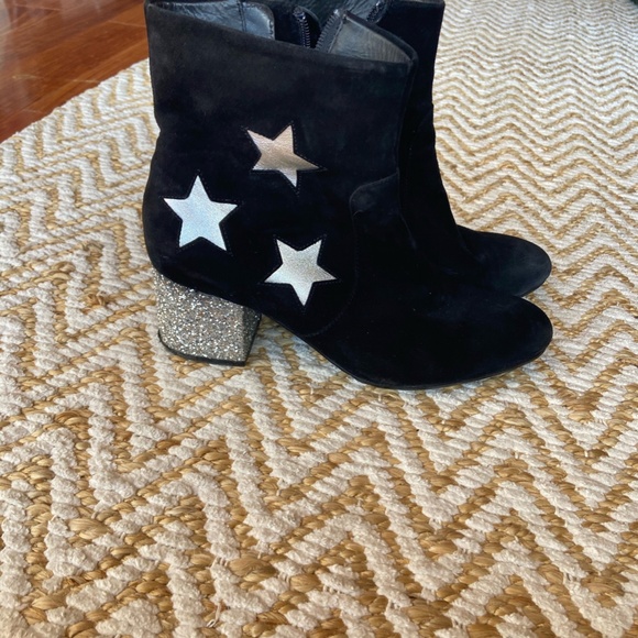 & Other Stories Glitter Star ankle boots suede 9.5 - Picture 9 of 16
